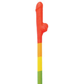RAINBOW PECKER STRAWS - 10PK
